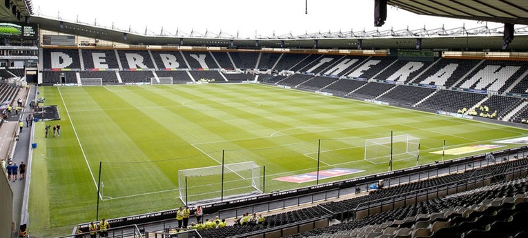 Pride Park View of the Pitch